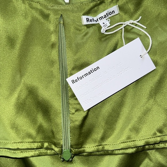 NWT Reformation Paris Silk Top - Picture 7 of 8